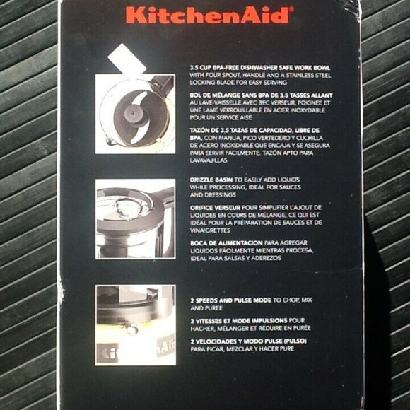 htf color MAJESTIC YELLOW brand new KitchenAid 3.5-Cup Food Chopper (Processor) - Picture 4 of 9